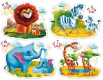 Castorland, -04454,  , 4Puzzle (4, 5, 6 ,7)	